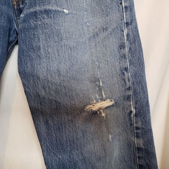 Levi 501 Button Fly Lot 3 Pairs Tag Size 34 X 29 Distressed Holes Tears - Picture 10 of 12